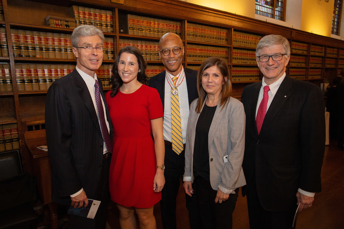 Frank Walwyn with WeirFoulds lawyers and staff