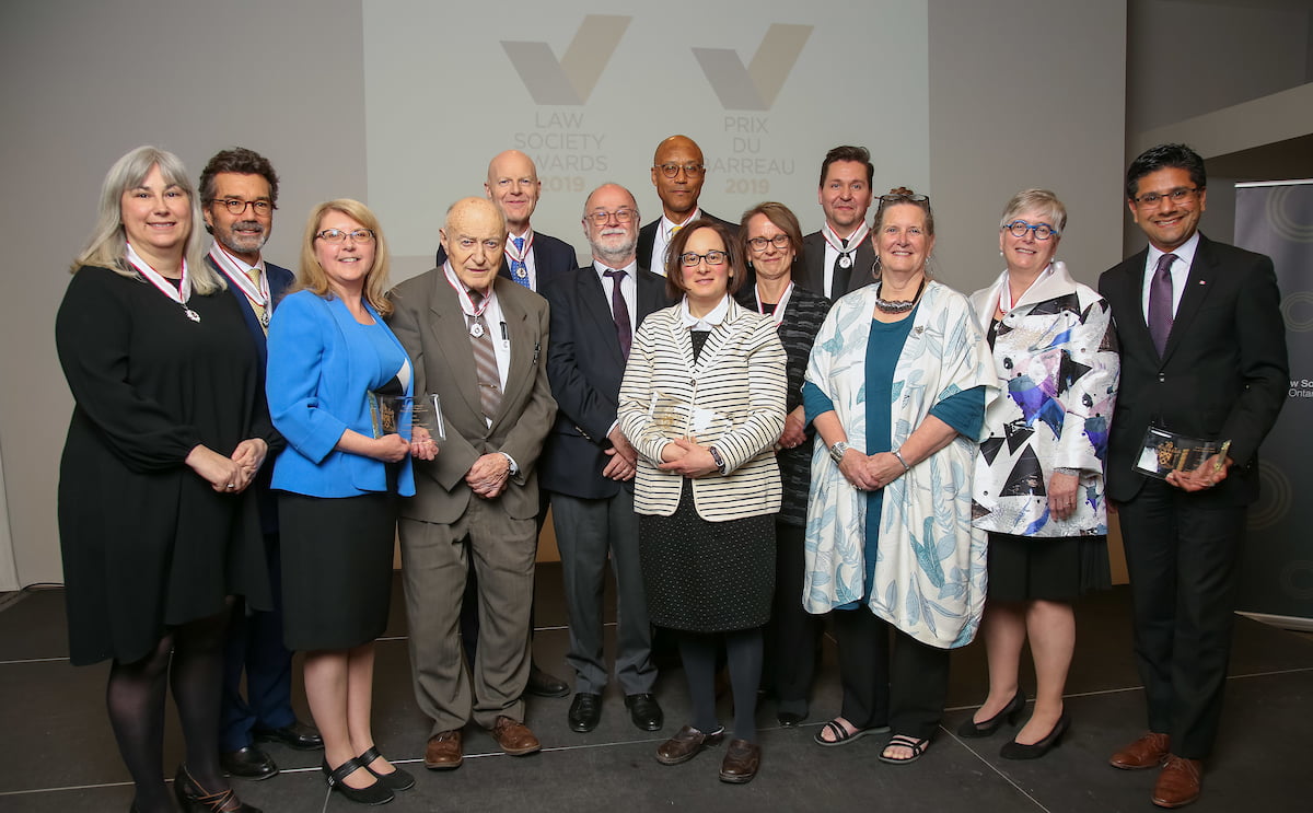 Group photo of 2019 Law Society Awardees