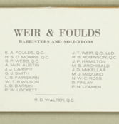 Name Change - Weir & Foulds